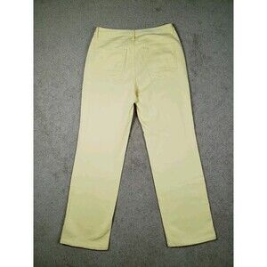 Vintage 90s Talbots Petite Stretch Mom Pants Denim Yellow Size 8